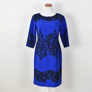 Adrianna Papell Scroll Lace Sheath Dress - 8P